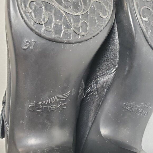 Dansko' Brinkley' Black Ruched Nappa Leather Knee-High Boots EUR 37 (6.5-7 US) - Picture 10 of 15